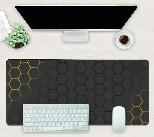 Abstract art Desk-pad 2 (With Hexagonal Pattern)